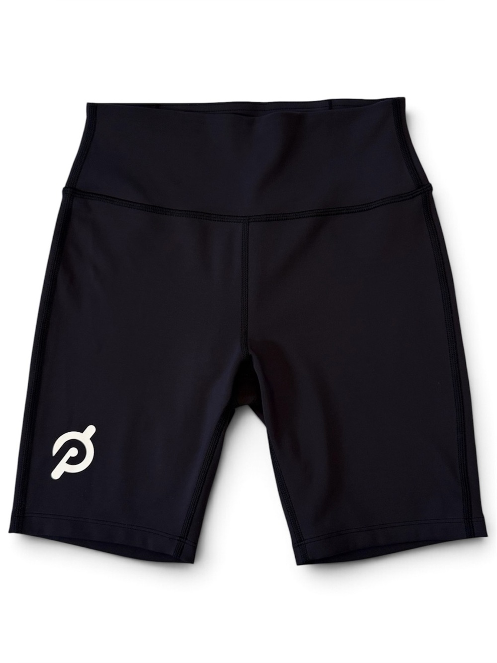 Peloton High Rise Black Bike Shorts Logo Cycling Activewear Size Small